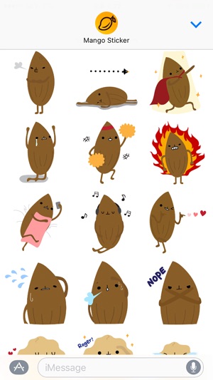 Hello Nuts - Mango Sticker(圖2)-速報App