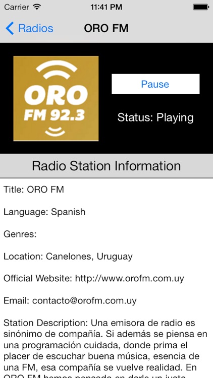 Uruguay Radio Live Player (Montevideo / Spanish / español)