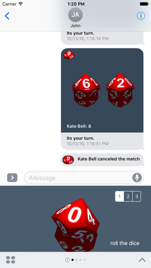 RPG D10 Role-Player Dice for iMessage