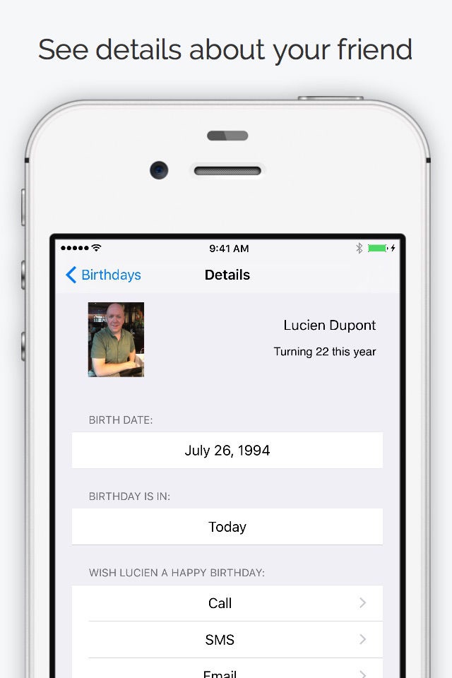 Birthdays - Contacts Birthdays screenshot 2