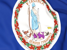 Virginia Flag Stickers