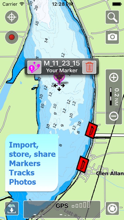 Aqua Map Mississippi Lakes HD