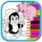 Pig Charmer And Pengiun Coloring Book Game Kids