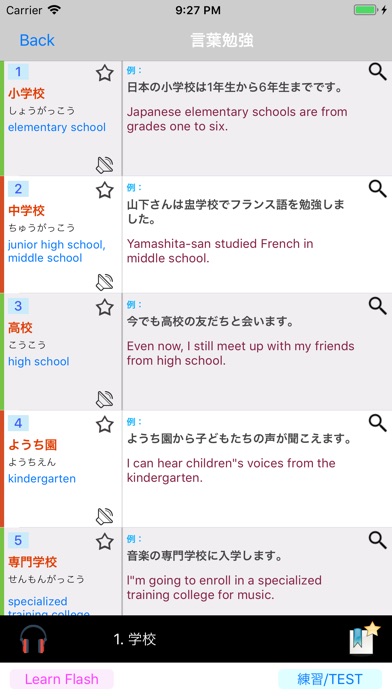 Japanese Vocabulary JLPT N4 screenshot 3