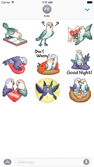 Love Of Birds Lovemoji Sticker screenshot 2