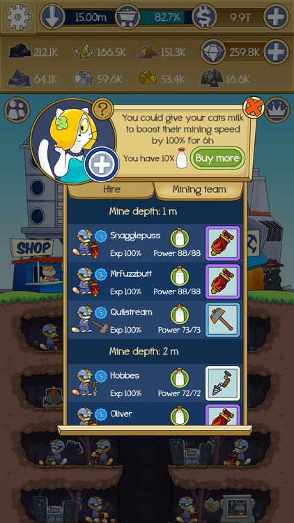 Dig it! cat mine - epic business strategy game screenshot-4