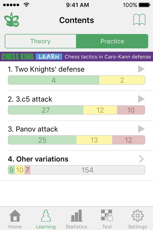 Chess Tactics. Caro-Kann Def. screenshot 3