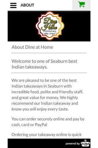 Dine At Home Indian Takeaway screenshot 4