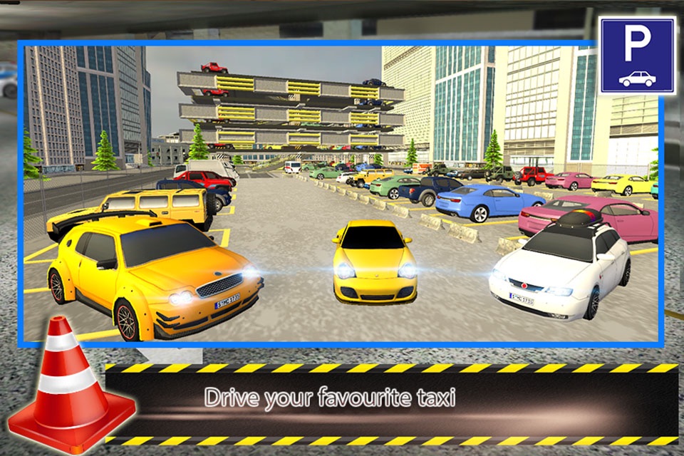 City Mall Taxi Parking 3d : free simulation game screenshot 4