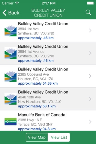 Bulkley Valley CU ATM Locator screenshot 4