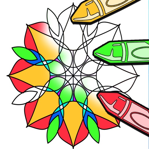 Mandala Coloring Book For Adults As Stress Relief iOS App