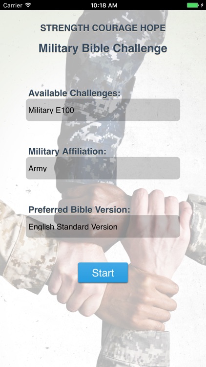 Military Bible Challenge