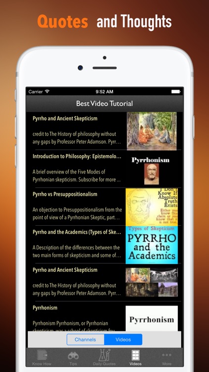 Biography and Quotes for Pyrrho: Life with Documentary