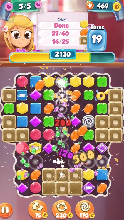 Jewels and Gems Match 3 Game: Crazy Diamond Rush and Color Puzzle Adventure screenshot-4