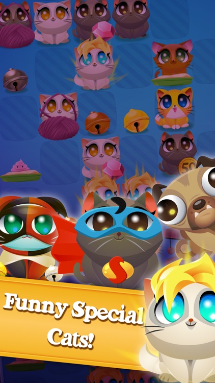Cute Cats Match-4 screenshot-3