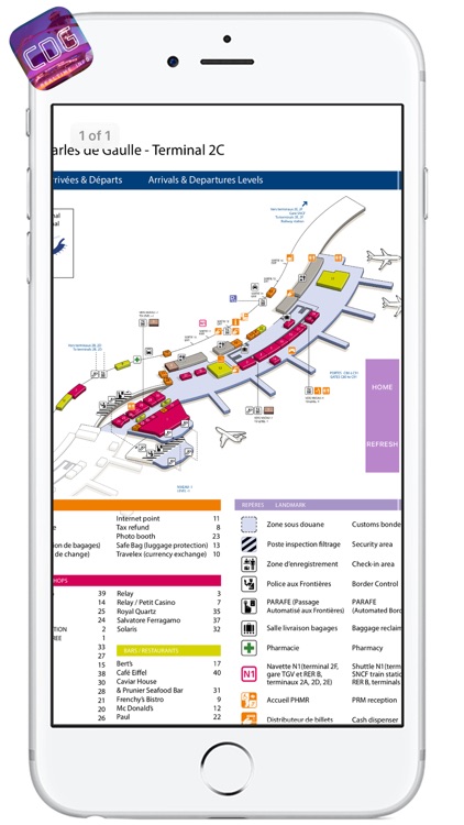 CDG AIRPORT - Realtime Info, Map, More - CHARLES DE GAULLE AIRPORT screenshot-3