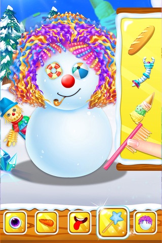 Snowman Hair Salon - Fun Hairstyles Makeover Game! screenshot 3