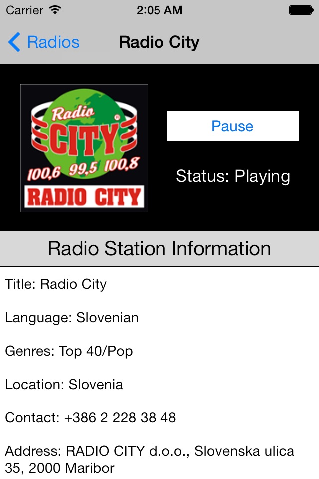 Slovenia Radio Live Player (Slovene or Slovenian / slovenski jezik or slovenščina / Slovenija) screenshot 4
