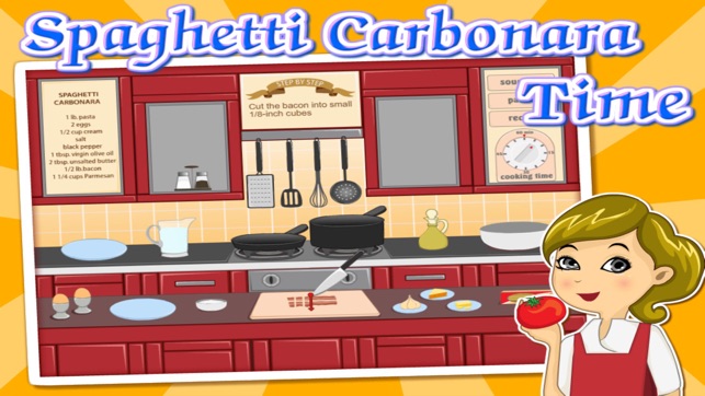 Cooking Game for Kids - Spaghetti Carbonara Time(圖3)-速報App