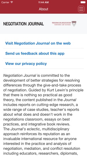 Negotiation Journal On The App Store