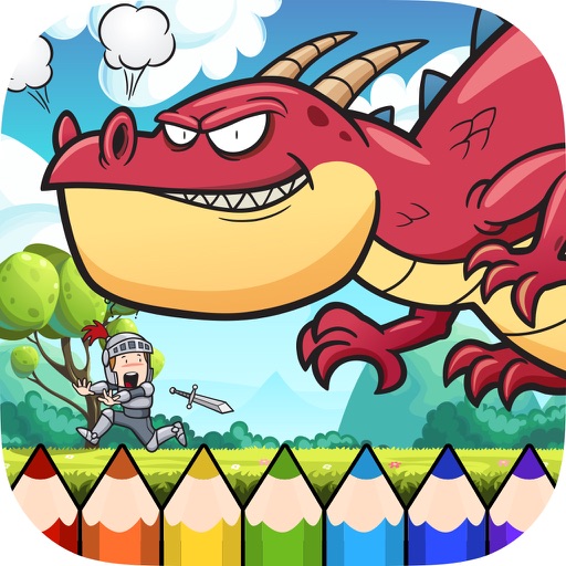 Dragon Coloring Book - Painting Game for Kids iOS App