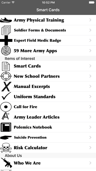 Army Leader Smart Cards - AppRecs