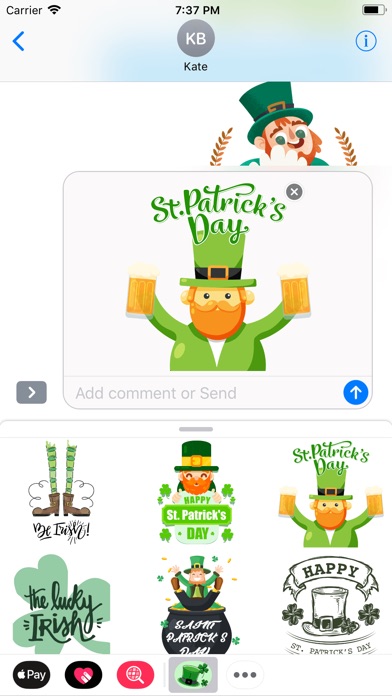 Hi St. Patrick's Day Stickers screenshot 2