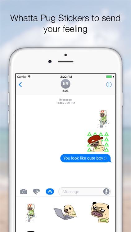 The Cute Pug Animated for iMessage