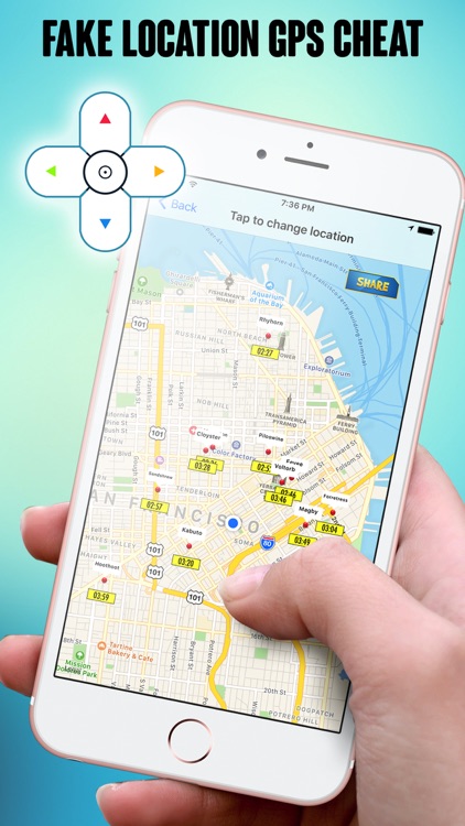 Joystick Map for Pokemon Go