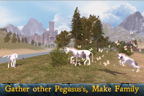 Flying Pegasus: Magic Horse Simulator 3D Full screenshot 2