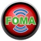 The "FOMA" application is for controlling car alarm system via iPhone, such as arm/lock, disarm/unlock, car finder, trunk release etc