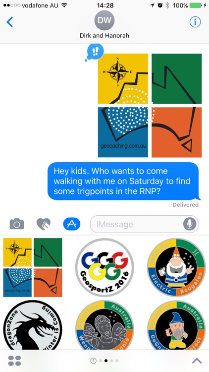 Geocaching Australia stickerpack