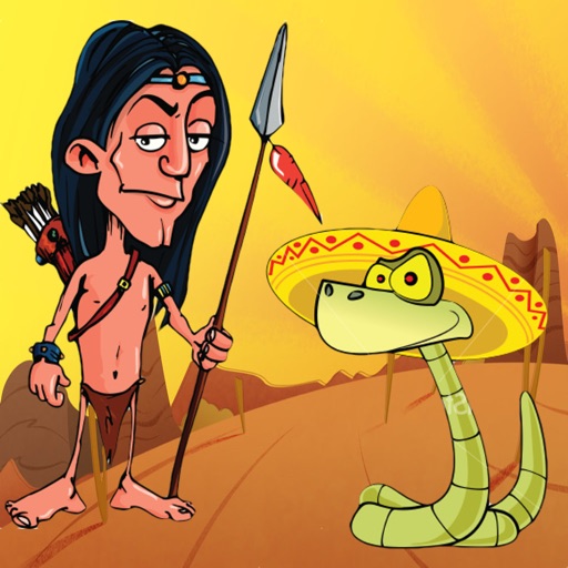 Snake Attack! Native American Hunter Icon