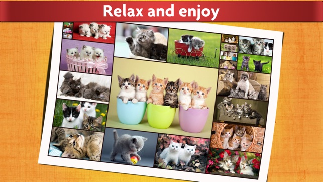 Cat Puzzles for Kids - Relaxing photo picture jigsaw puzzles(圖5)-速報App