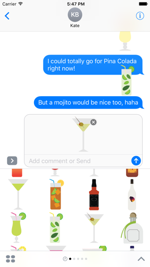 Mixed Drinks Sticker Pack for iMessage(圖4)-速報App