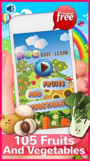 Abc Alphabet Fruits Vegetables For Toddl