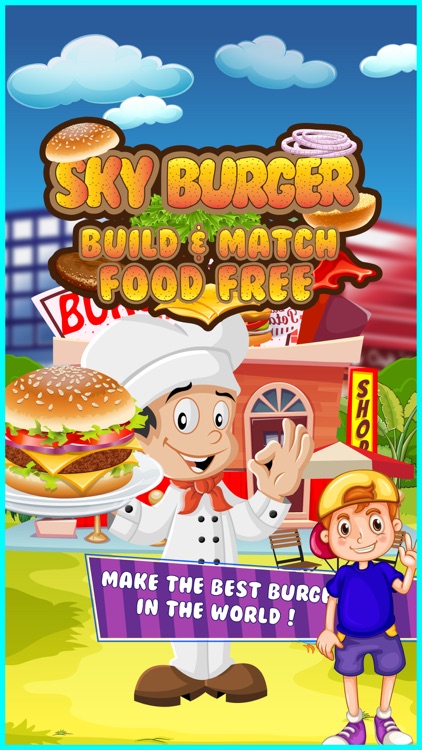 Sky Burger Maker Cooking fever - Kids Games