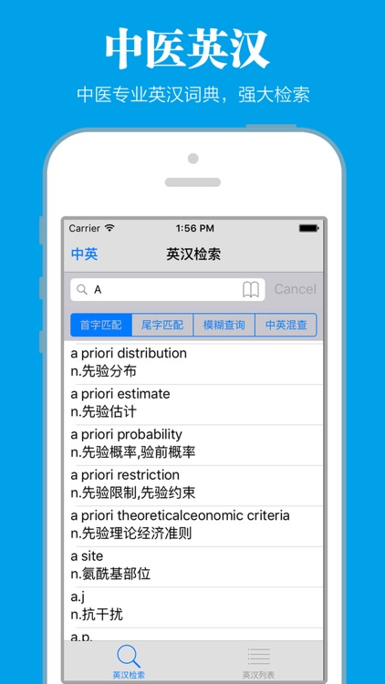 中医专业英汉词典