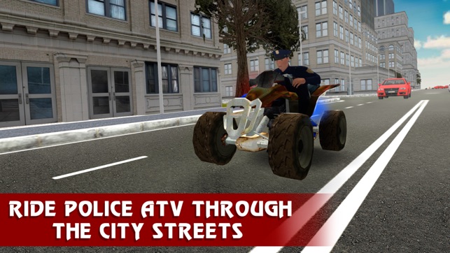 Police ATV Simulator: City Quad Bike Racing 3D(圖1)-速報App