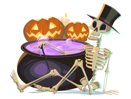 Invite your friends to your raging Halloween party with this animated pack of stickers
