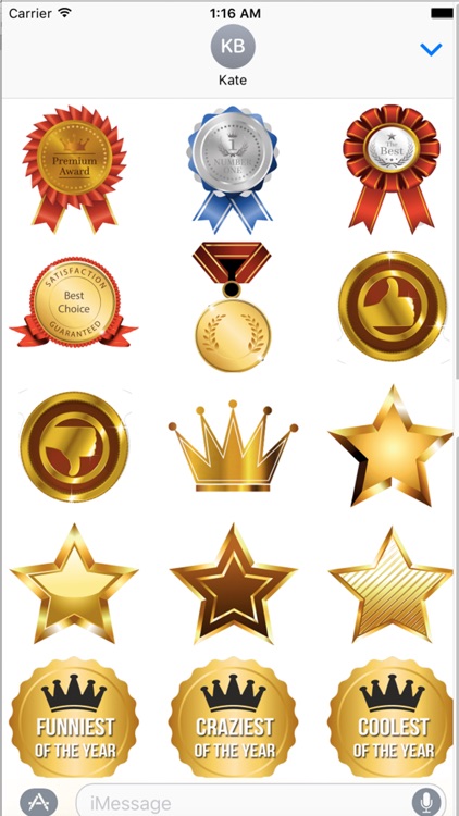 Funny Awards -Stickers Pack for iMessage