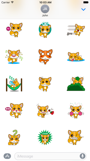 Cute Fox Sticker For iMessages(圖2)-速報App