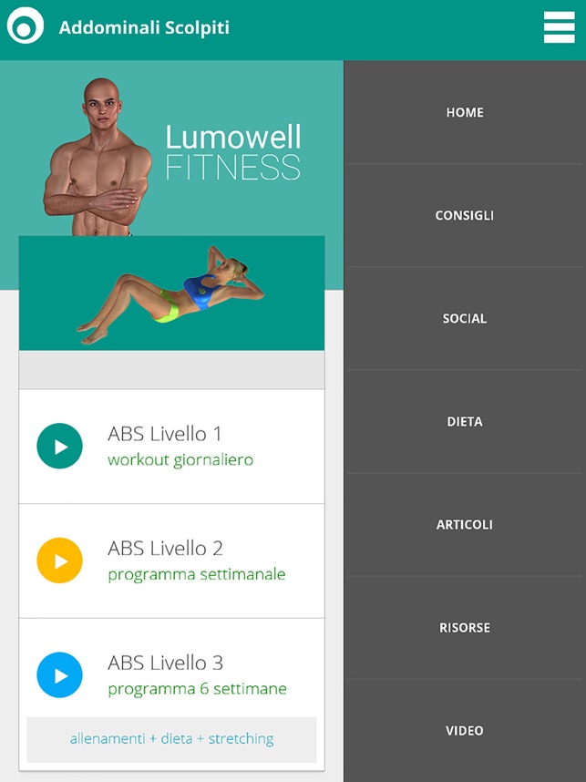 Addominali Scolpiti Lumowell Su App Store