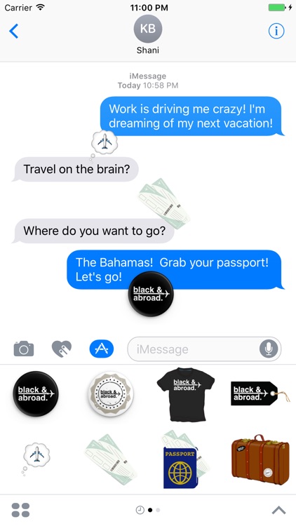 Black & Abroad Sticker Pack