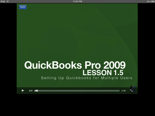 Video Training for Quickbooks 2009 HD(圖1)-速報App