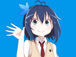 スマホ学習塾アオイゼミのマスコットキャラクター『アオイちゃん』のステッカーが登場!
