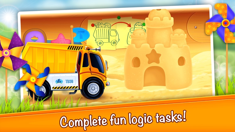 Cars in sandbox: Construction