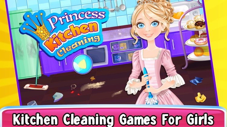 Princess Doll House Kitchen Cleaning