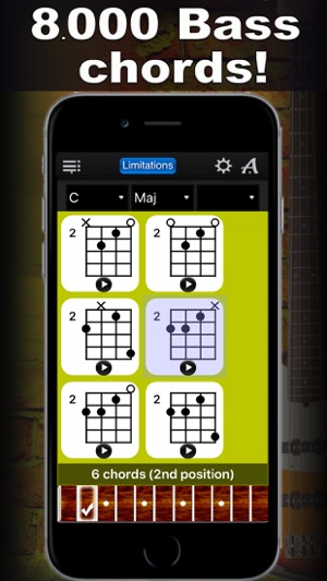 Bass Chords Compass Lite - learn the cho