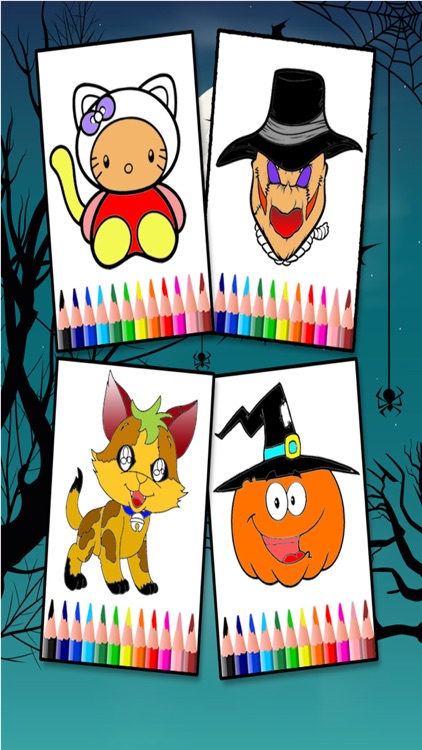 Coloring Book Halloween - Free Coloring book